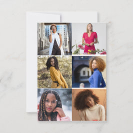 自分だけの6枚の写真のオリジナルコラージュを作成 カード