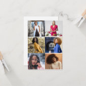 自分だけの6枚の写真のコラージュを作成 カード (正面/裏面インサイチュ)