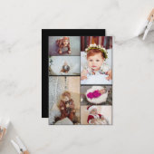 自分だけの6枚の写真の コラージュをデザインしよう カード (正面/裏面インサイチュ)