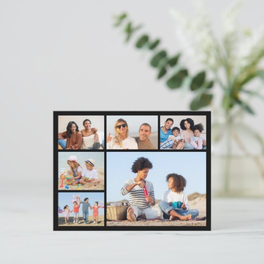 自分だけの6枚の写真を並べたポストカードを作成 ポストカード (スタンド正面)