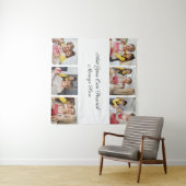 自分だけの6枚の写真コラージュを作成 - あなたのメッセージを添えて タペストリー (インサイチュ(横))