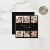 自分だけの6枚の写真コラージュを作成 - あなたのメッセージを添えて ノートカード (正面/裏面インサイチュ)