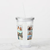 自分だけの6枚の写真コラージュを作成 アクリルタンブラー (左)