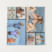 自分だけの6枚の写真コラージュを作成 タペストリー (正面(横))