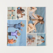 自分だけの6枚の写真コラージュを作成 タペストリー (正面(横))