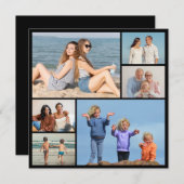 自分だけの6枚の写真コラージュを作成 ノートカード (正面/裏面)