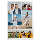 自分だけの6枚の写真コラージュを作成 ミディアムペーパーバッグ (正面)