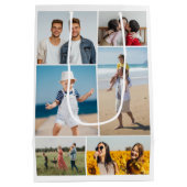 自分だけの6枚の写真コラージュを作成 ミディアムペーパーバッグ (裏面)