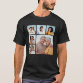 自分だけの6枚の写真コラージュを作成 Tシャツ (正面)