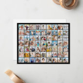 自分だけの63枚の写真コラージュを作成 ノートカード (正面/裏面インサイチュ)