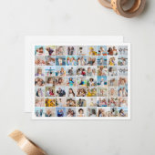 自分だけの63枚の写真コラージュを作成 ノートカード (正面/裏面インサイチュ)