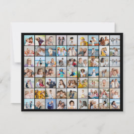 自分だけの63枚の写真コラージュを作成 ノートカード