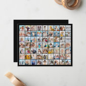 自分だけの63枚の写真コラージュを作成 ノートカード (正面/裏面インサイチュ)