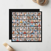 自分だけの64枚の写真コラージュを作成 ノートカード (正面/裏面インサイチュ)