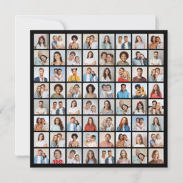 自分だけの64枚の写真コラージュを作成 ノートカード