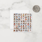 自分だけの64枚の写真コラージュを作成 ノートカード (正面/裏面インサイチュ)
