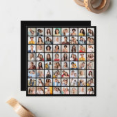 自分だけの64枚の写真コラージュを作成 ノートカード (正面/裏面インサイチュ)