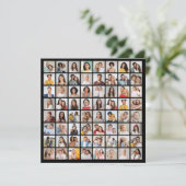 自分だけの64枚の写真コラージュを作成 招待状 (スタンド正面)