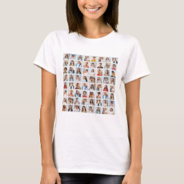 自分だけの64枚フォトコラージュを作成しよう Tシャツ