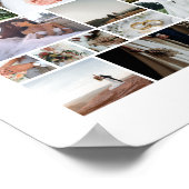 自分だけの66枚の写真コラージュを作成 ポスター (角)