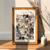 自分だけの66枚の写真コラージュを作成 ポスター