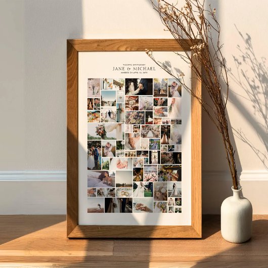 自分だけの66枚の写真コラージュを作成 ポスター