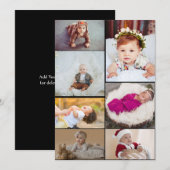 自分だけの7枚の写真コラージュをデザインしよう シーズンカード (正面/裏面)