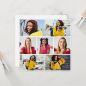 自分だけの7枚の写真コラージュを作成 カード (正面/裏面インサイチュ)