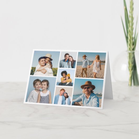 自分だけの7枚の写真コラージュを作成 カード (正面)