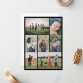 自分だけの7枚の写真コラージュを作成 ノートカード (正面/裏面インサイチュ)