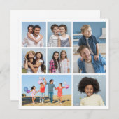 自分だけの7枚の写真コラージュを作成 ノートカード (正面/裏面)