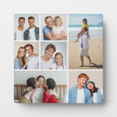 自分だけの7枚の写真コラージュを作成 フォトプラーク (正面)