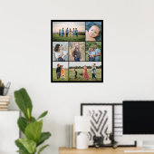 自分だけの7枚の写真コラージュを作成 ポスター (ホームオフィス)