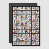自分だけの70枚の写真コラージュを作成 マグネット招待状 (正面/裏面)