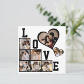 自分だけの8枚の写真のオリジナルコラージュを作成 サンキューカード (スタンド正面)