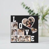 自分だけの8枚の写真の コラージュをデザイン サンキューカード (スタンド正面)