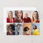 自分だけの8枚の写真の コラージュを作成 ノートカード (正面/裏面)