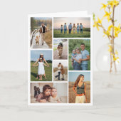 自分だけの8枚の写真コラージュを作成 カード (黄色い花)