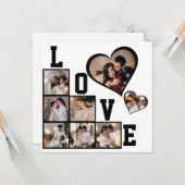 自分だけの8枚の写真コラージュを作成 カード (正面/裏面インサイチュ)