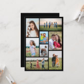 自分だけの8枚の写真コラージュを作成 カード (正面/裏面インサイチュ)