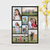 自分だけの8枚の写真コラージュを作成 カード (黄色い花)