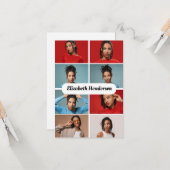 自分だけの8枚の写真コラージュを作成 カード (正面/裏面インサイチュ)