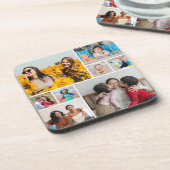 自分だけの8枚の写真コラージュを作成 コースター (左側)