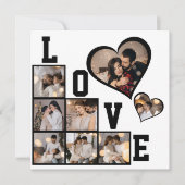 自分だけの8枚の写真コラージュを作成 サンキューカード (正面)