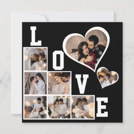 自分だけの8枚の写真コラージュを作成 サンキューカード