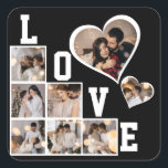 自分だけの8枚の写真コラージュを作成 スクエアシール<br><div class="desc">写真をカスタマイズ。 結婚式、誕生日、クリスマス、休暇、追悼、卒業、記念日など、特別な行事のためにこのカスタム製品を作ることができます。また、親しい友達、家族、親戚などに贈ることもできます。</div>