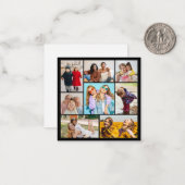 自分だけの8枚の写真コラージュを作成 ノートカード (正面/裏面インサイチュ)