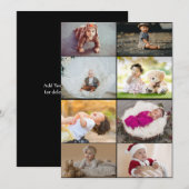 自分だけの8枚の写真コラージュを作成 ノートカード (正面/裏面)