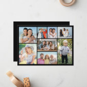 自分だけの8枚の写真コラージュを作成 ノートカード (正面/裏面インサイチュ)