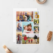 自分だけの8枚の写真コラージュを作成 ノートカード (正面/裏面インサイチュ)